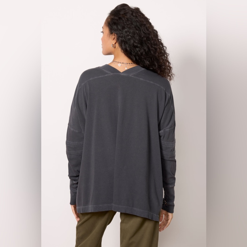 Free People Movement All Star Layer sweatshirt casual lagenlook baggy oversized - Picture 3 of 12